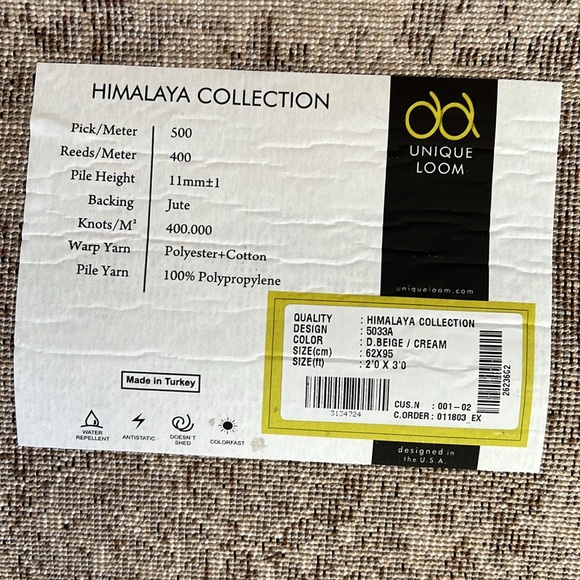 UNIQUE LOOM Himalayan Collection 2’X3’ Rug - Picture 4 of 4